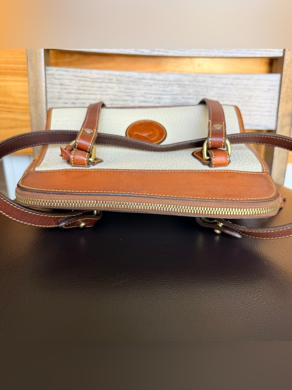 Dooney & Bourke All-Weather Leather Carpet Shoulder Bag - Picture 7 of 11